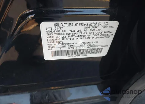 2017 Infiniti Q70 3.7 z USA, uszkodzony, nr VIN JN1BY1AP8HM740678